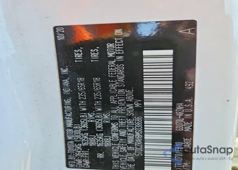 2021 Toyota Highlander L из США, поврежденный, VIN 5TDCZRAH8MS038686